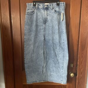Universal Threads Denim Skirt Size 14 Maxi NWT Medium Wash